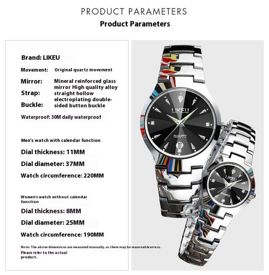 Reloj de Cuarzo Impermeable para Mujer de Temperamento Simple - Image 25