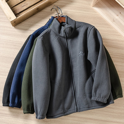 Chaqueta Polar Bordada de Hombre - Diseño Versátil para Cualquier Ocasión - Image 10