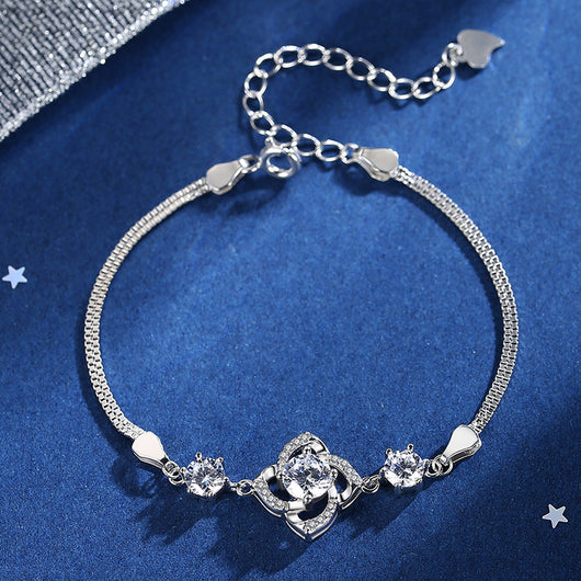 Pulsera de Plata 925 con Trébol de Cuatro Hojas para Mujer - Image 3