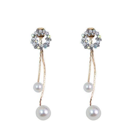 Aretes de Perlas en Diseño Engarzado - Image 7