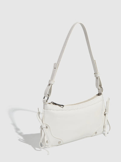 Bolso Bandolera Cuadrado Pequeño con Doble Moño - Diseño Minimalista Liso - Image 40