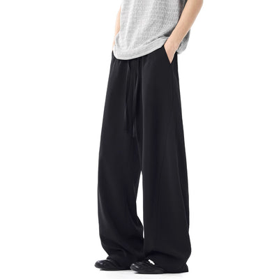 Pantalones Casuales de Corte Elegante con Detalles de Costura para Hombre - Primavera y Verano - Image 3