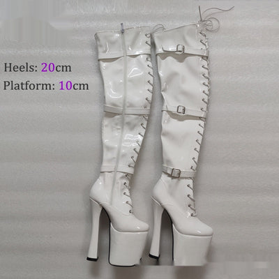 Botas Over-the-Knee con Plataforma Ultra Elevada 20CM - Image 9