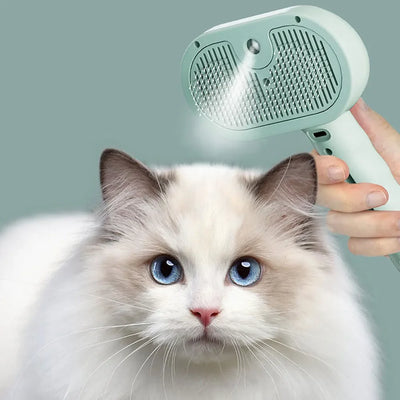 Peine Deslanador con Spray de Agua para Mascotas - Cepillo Desmañador para Perros y Gatos - Image 3