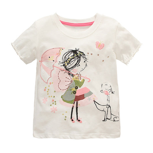 Playera Infantil de Algodón para Niña - Manga Corta - Image 5