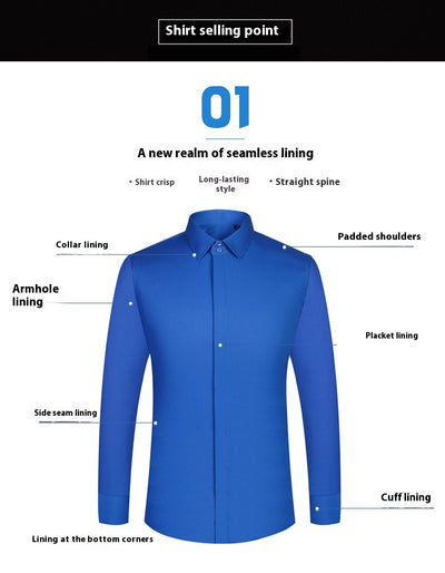 Camisa de Vestir para Hombre con Puños Franceses y Gemelos - Image 15