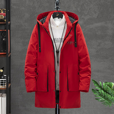 Abrigo Impermeable Grueso y Cálido con Capucha para Hombre - Image 6