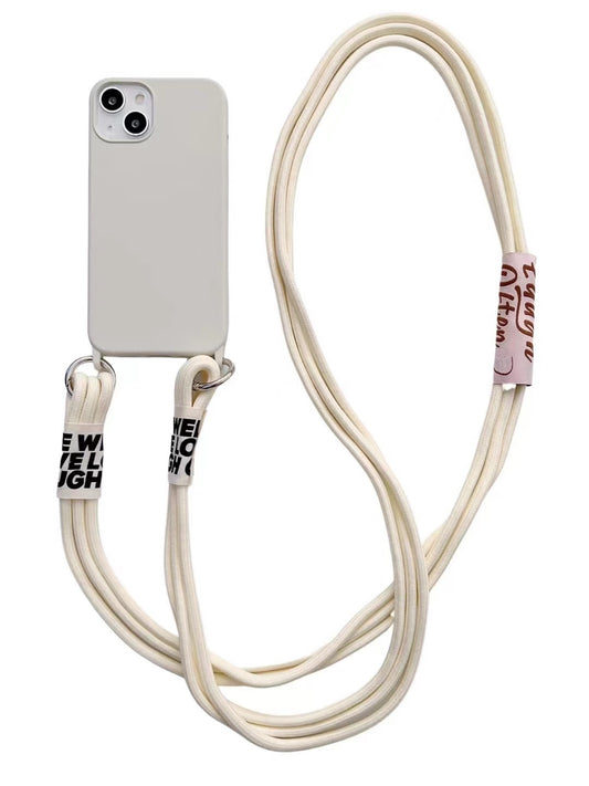 Funda Silicona para Celular con Correa Diagonal y Colgante - Image 2