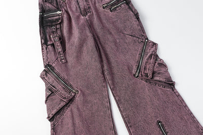 Pantalón Casual Recto con Múltiples Bolsillos y Cierre - Image 12