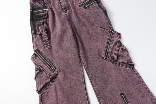 Pantalón Casual Recto con Múltiples Bolsillos y Cierre - Image 12
