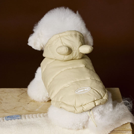 Chaleco Acolchado sin Mangas con Capucha - Diseño Adorable de Schnauzer y Bichón - Image 5