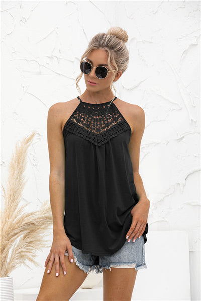 Top Halter con Encaje Cosido - Image 3