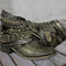 Botas Cortas Estilo Europeo Americano con Remaches Talla Grande