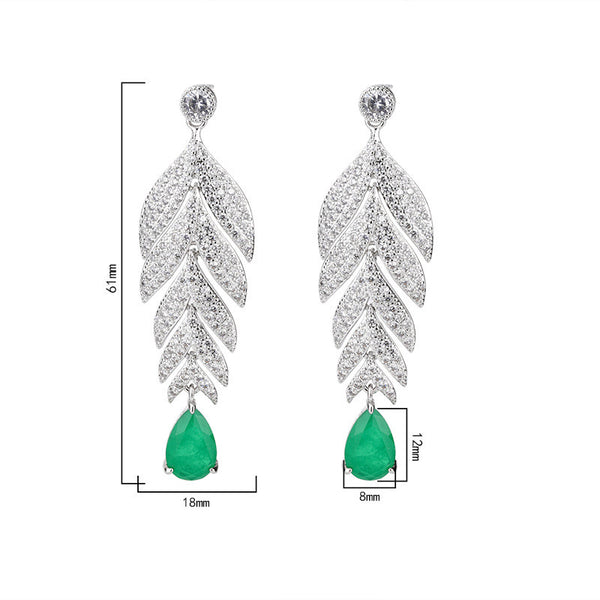 Aretes Grandes Gota de Agua Retro con Colores Degradados