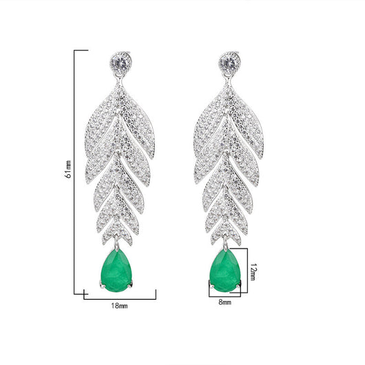 Aretes Grandes Gota de Agua Retro con Colores Degradados - Image 2