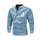 Jaqueta Esportiva Casual Masculina com Bordado de Letras
