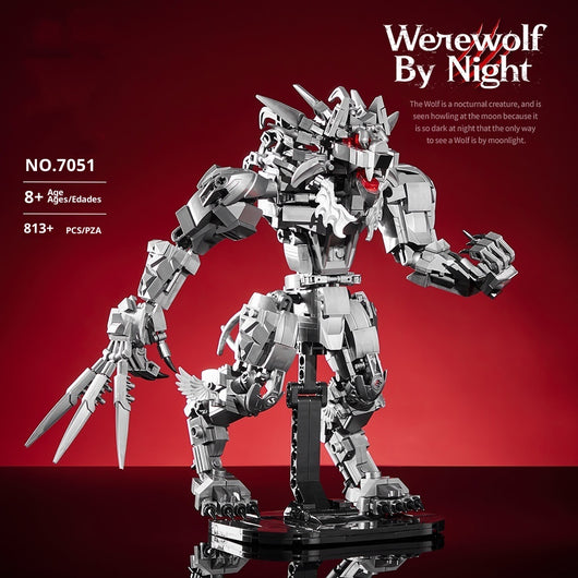 Modelo Mecha Lobo Oscuro 7051 - Rompecabezas de Bloques de Construcción - Image 13