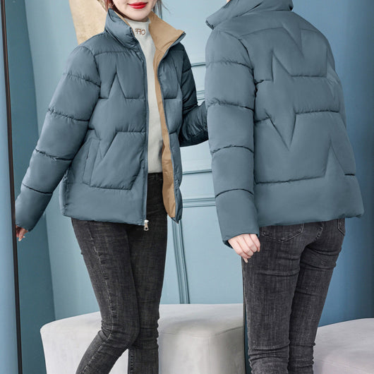 Chaqueta Corta de Algodón Estilo Coreano para Mujer - Image 10
