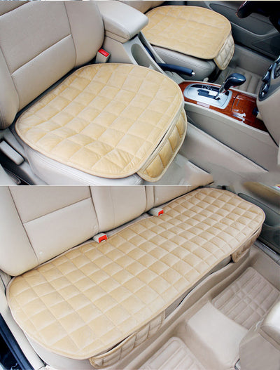 Cojín de Asiento para Auto Acolchado Cuadros Bordados Antideslizante - Image 4