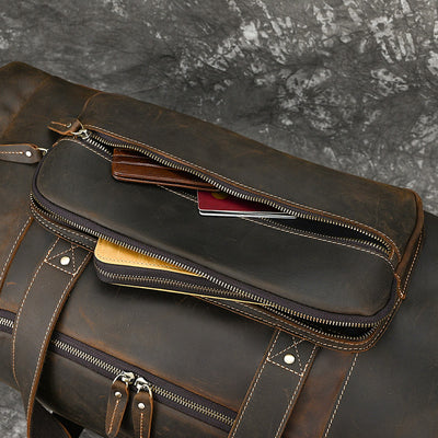 Bolsa Cruzada de Cuero Genuino para Hombre - Gran Capacidad - Image 10