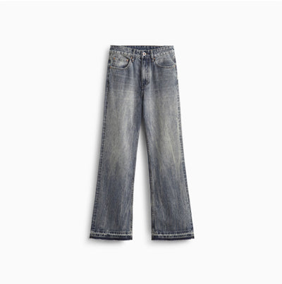 Jeans Rectos Sueltos con Micro Acampanada para Hombre - Image 7