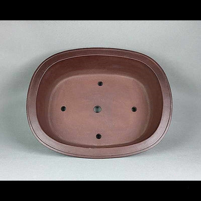 Maceta Rectangular de Cerámica Artesanal Púrpura con Diseño Retro Floral - Image 2