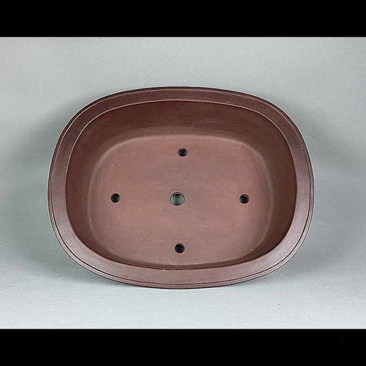Maceta Rectangular de Cerámica Artesanal Púrpura con Diseño Retro Floral - Image 2