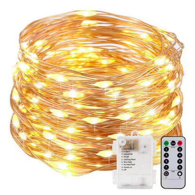 Guirnalda de Luces LED con Alambre de Cobre - 3 Pilas AA - Image 5