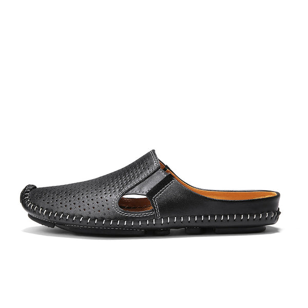 Sandalias Huecas Transpirables para Hombre - Comodidad Moderna