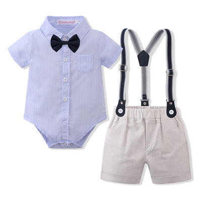 Traje Infantil de Verano con Tirantes y Manga Corta - Image 5