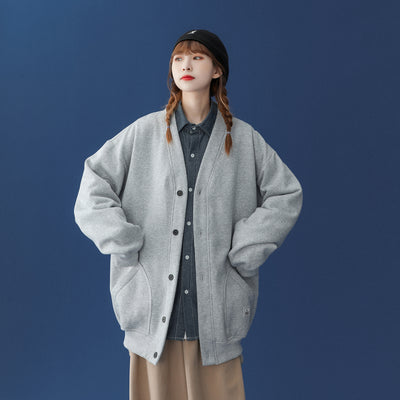 Chaqueta Beisbolera Estilo BF Primavera Otoño - Cardigan Uniforme Deportivo - Image 5