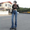 High-Waisted Flared Stretch Jeans That Flatter