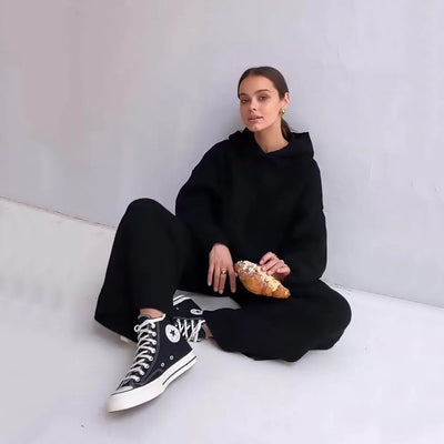 Conjunto Deportivo Mujer Otoño con Capucha - Estilo Casual Cómodo - Image 9
