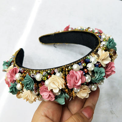 Diadema Floral Nupcial - Accesorios de Boda Europeos y Americanos - Image 15