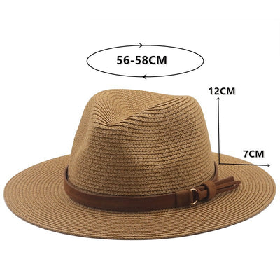 Sombrero de Paja para Playa con Protección Solar para Mujer - Image 11