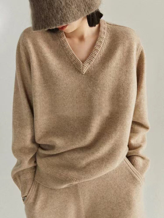 Suéter Tejido Escote en V para Mujer - Image 36