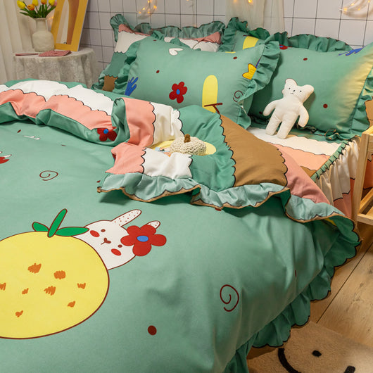 Juego de Cama Estilo Jardín Americano con Girasoles - Image 6
