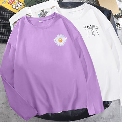 Camiseta de Algodón de Manga Larga para Mujer - Image 10