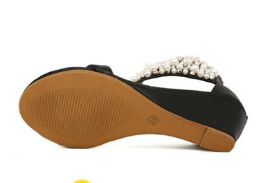 Sandalias Cuña Verano con Pedrería y Strass para Mujer - Image 5