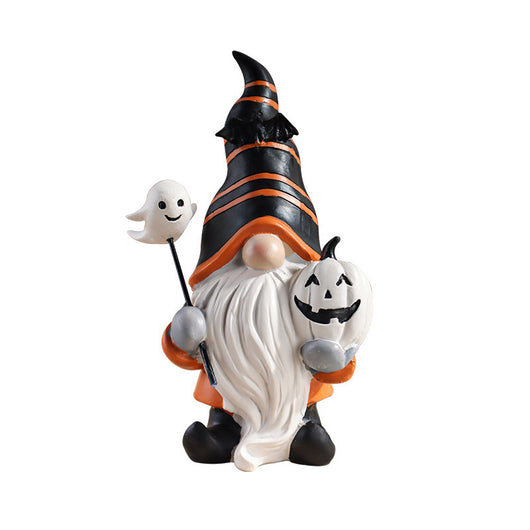 Adorno Miniatura de Resina: Elfo Mago Calabaza Halloween - Image 4