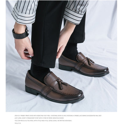Mocasines de Cuero con Borla para Hombre - Zapatos Casuales Ejecutivos - Image 25