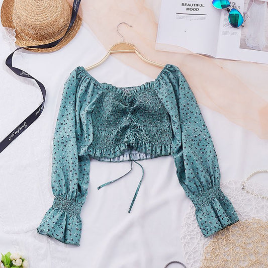 Blusa Elegante Fuera del Hombro en Chifón para Mujer - Colección Verano - Image 2