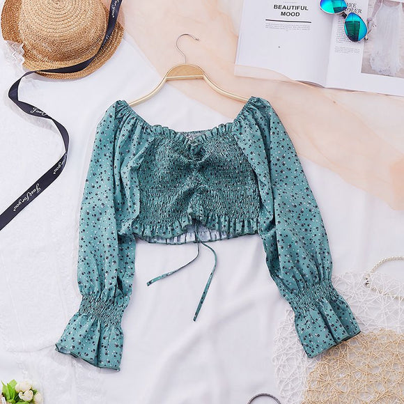 Blusa Elegante Fuera del Hombro en Chifón para Mujer - Colección Verano