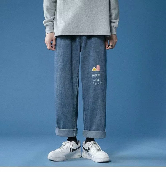 Pantalones Casuales de Mezclilla Clara para Hombre - Image 20