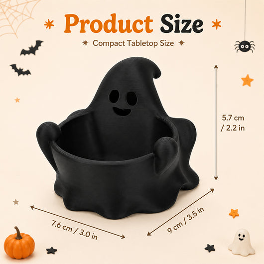 Recipiente de Dados Fantasma Lindo, Bandeja de Almacenamiento de Dados Impresa en 3D, Decoración de Fantasma de Halloween para Aficionados a Juegos de Mesa - Image 6