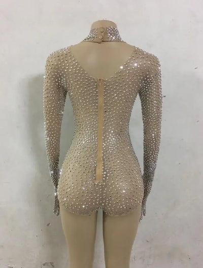 Traje Elástico de Danza y Yoga con Cristales para Mujer - Image 10