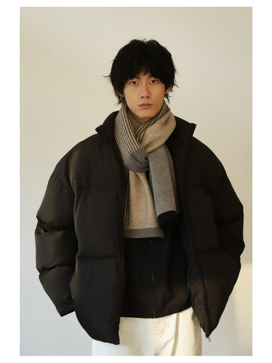 Bufanda Reversible a Rayas con Bloques de Color - Calidez y Grosor Premium - Image 15