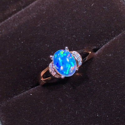 Anillo de Plata 925 con Ópalo Natural - Diseño Elegante para Mujer - Image 14