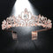 Corona Tiara Princesa con Peine de Diamantes para Novia y Fiestas