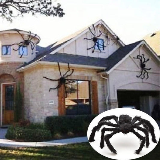 Decoración Halloween Araña Gigante y Fantasma Esponjoso para Casa Embrujada - Image 2